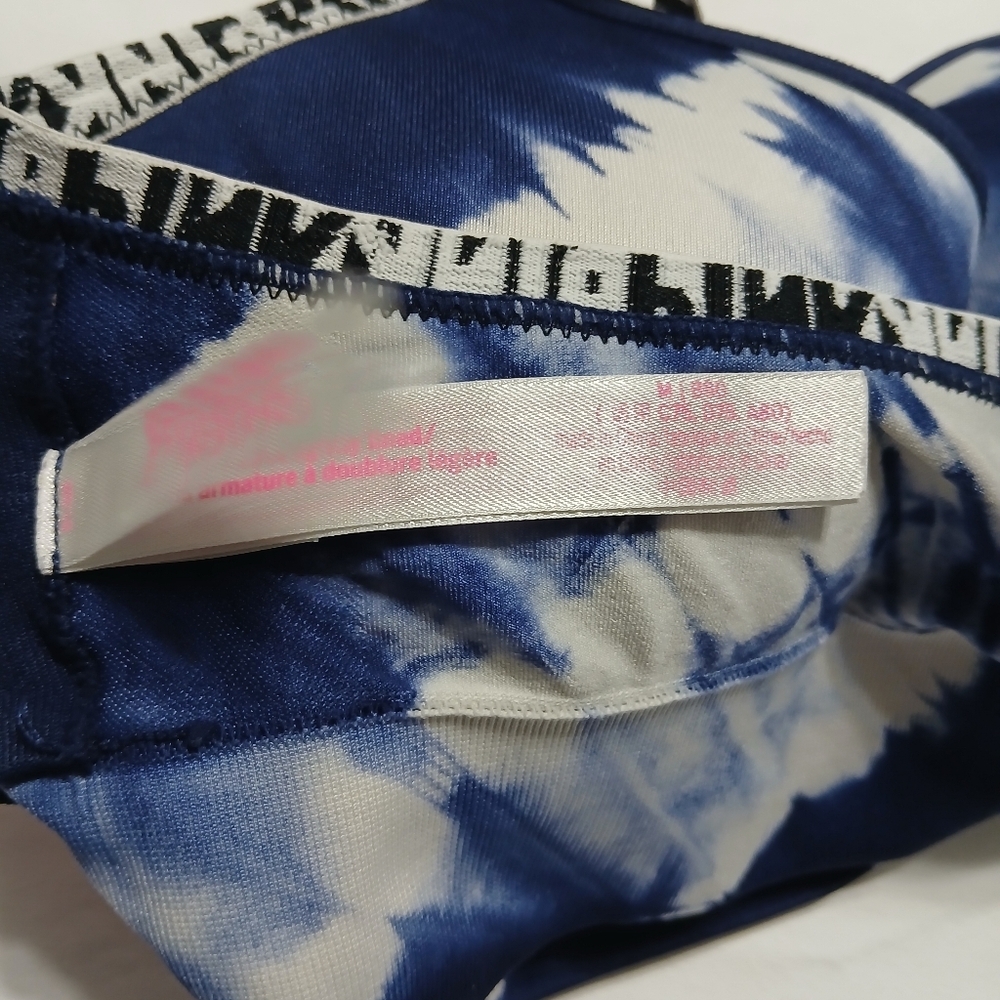 Pink Women's Tie-Dye Sports Bra - Picture 4 of 8